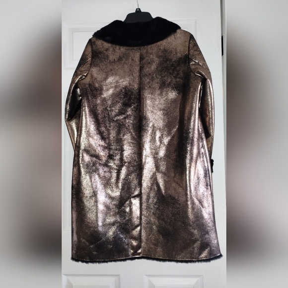Ellen Tracy Shimmering Gold and Black  Jacket - Picture 2 of 10